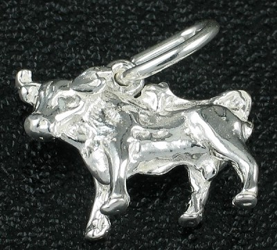STG Sterling Silver Charm Zodiac - Taurus 1