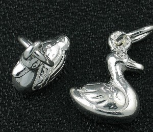 STG (Sterling Silver) Charm  -  Duck 1
